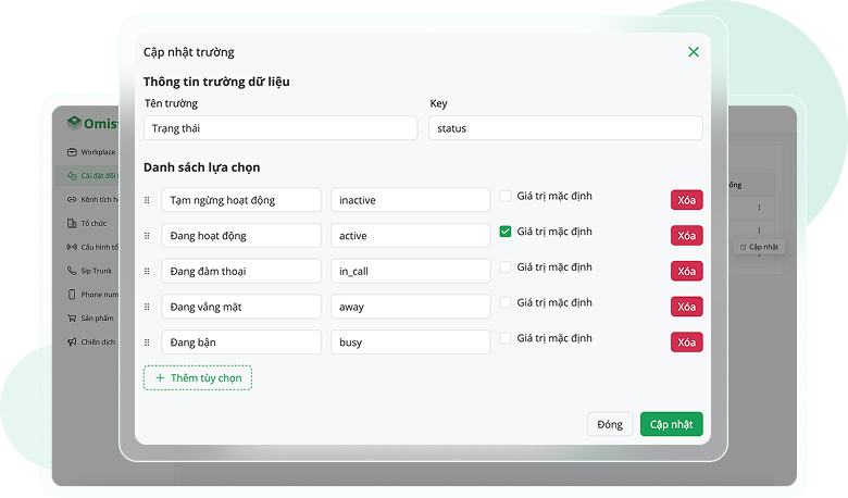 Tính năng gọi thoại